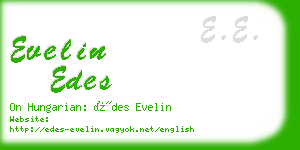 evelin edes business card